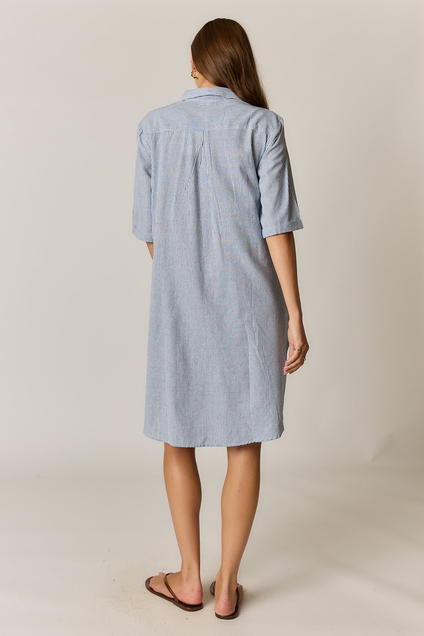 Cornelli Dress - Blue Stripe