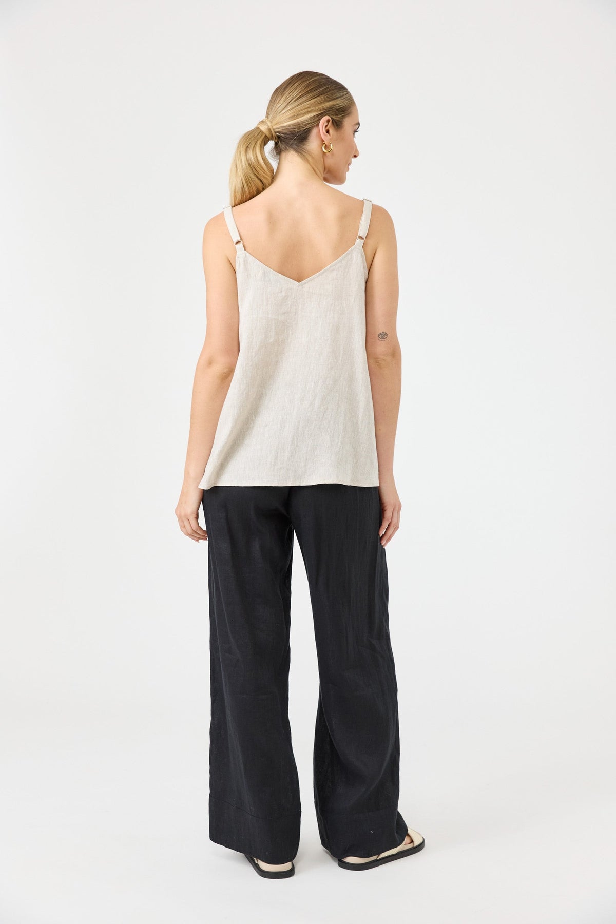 Studio Linen Tank -  Tusk