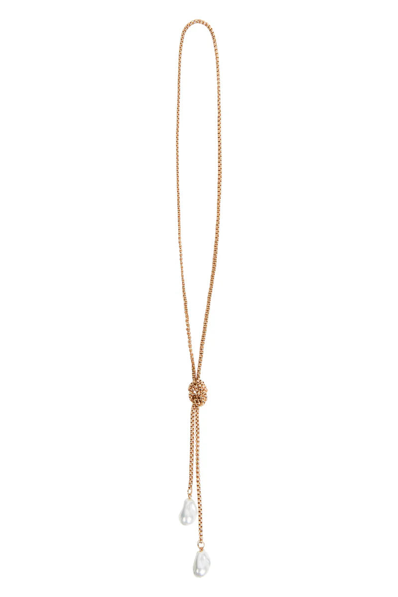 Ivy Necklace - Knot Gold