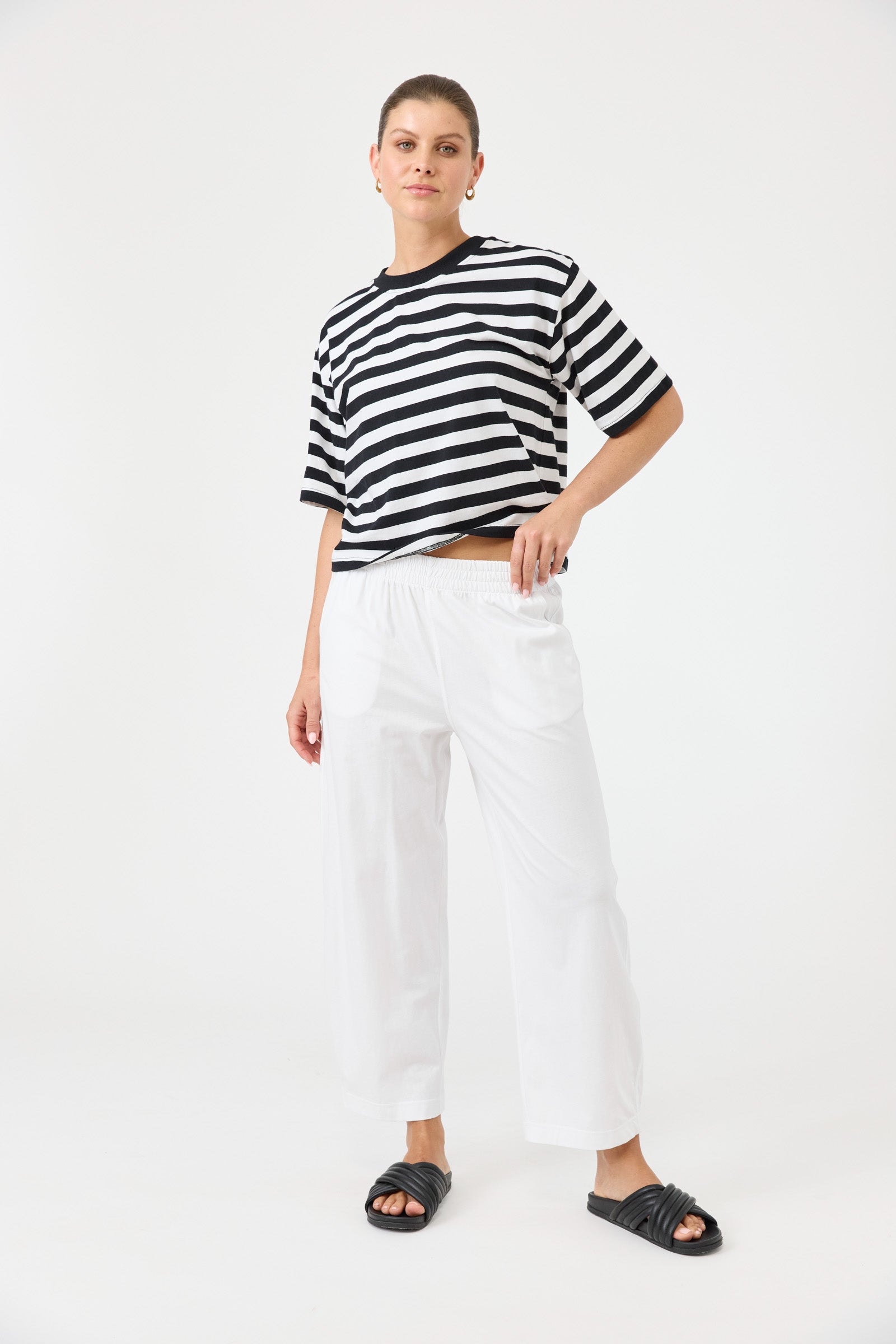 Studio Stripe T-shirt - Black