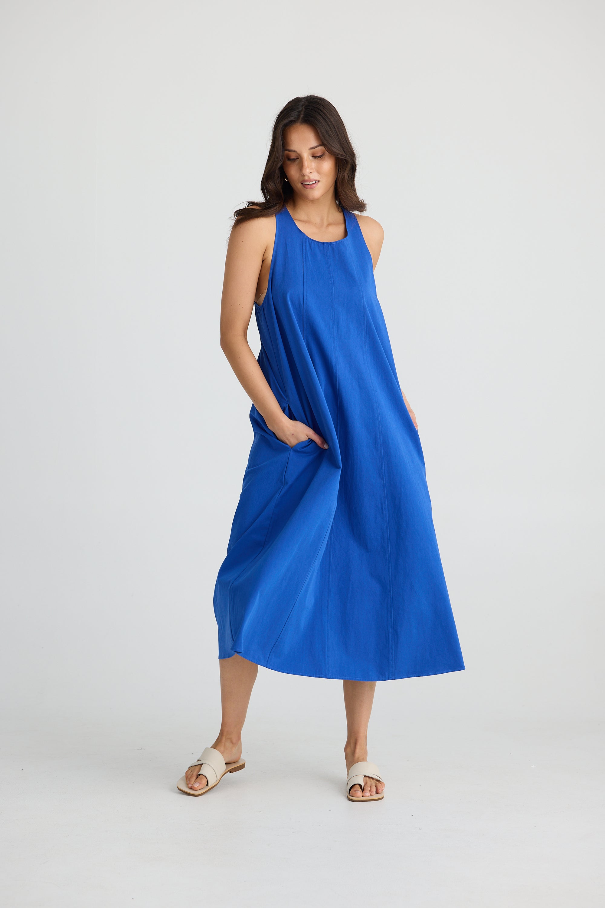 Newport Dress - Cobalt