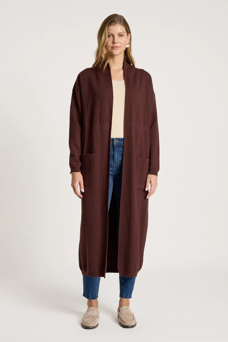 Zala Cardigan - Mahogany