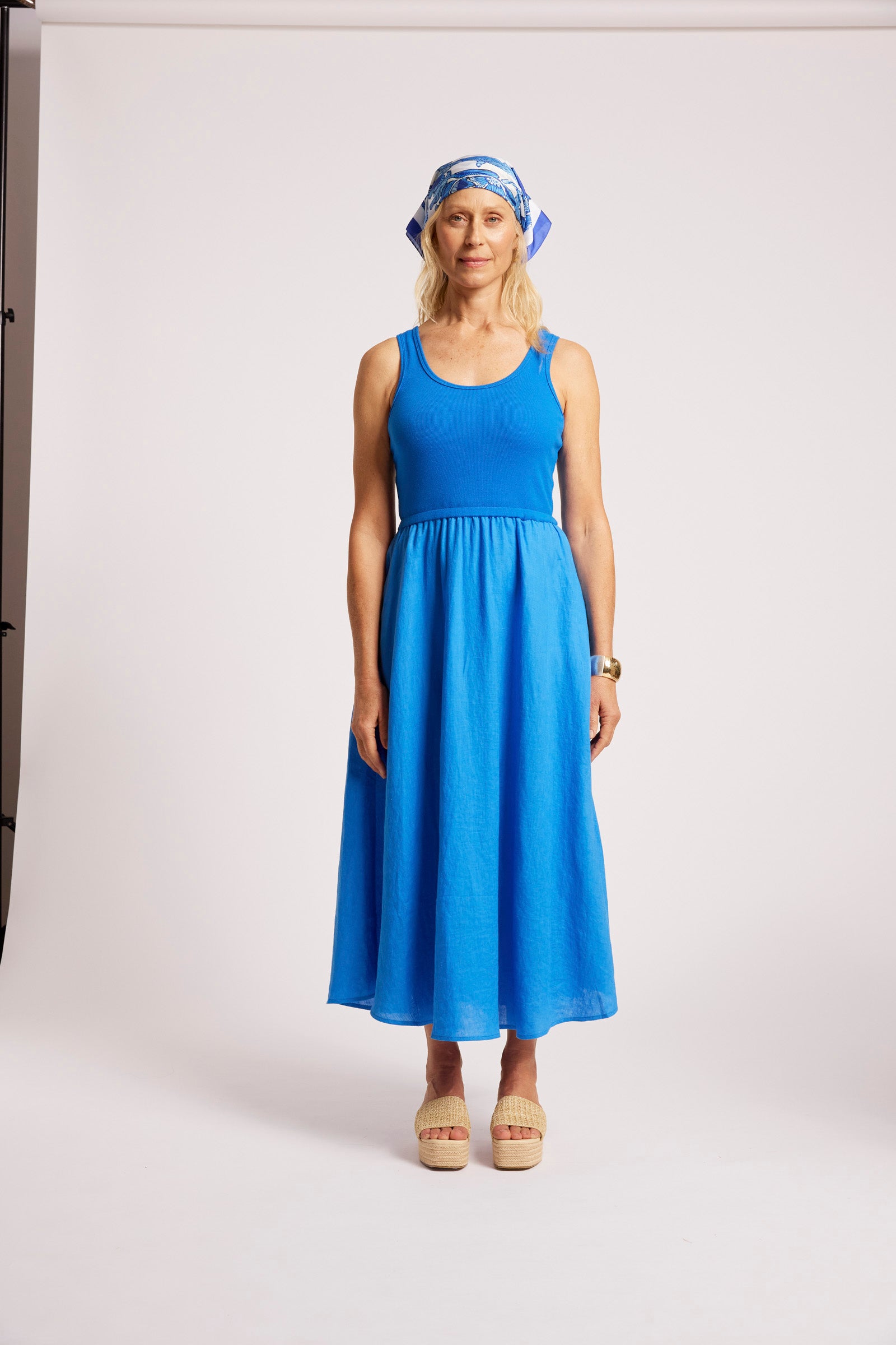 Maris Tank Maxi Dress - Marine Blue