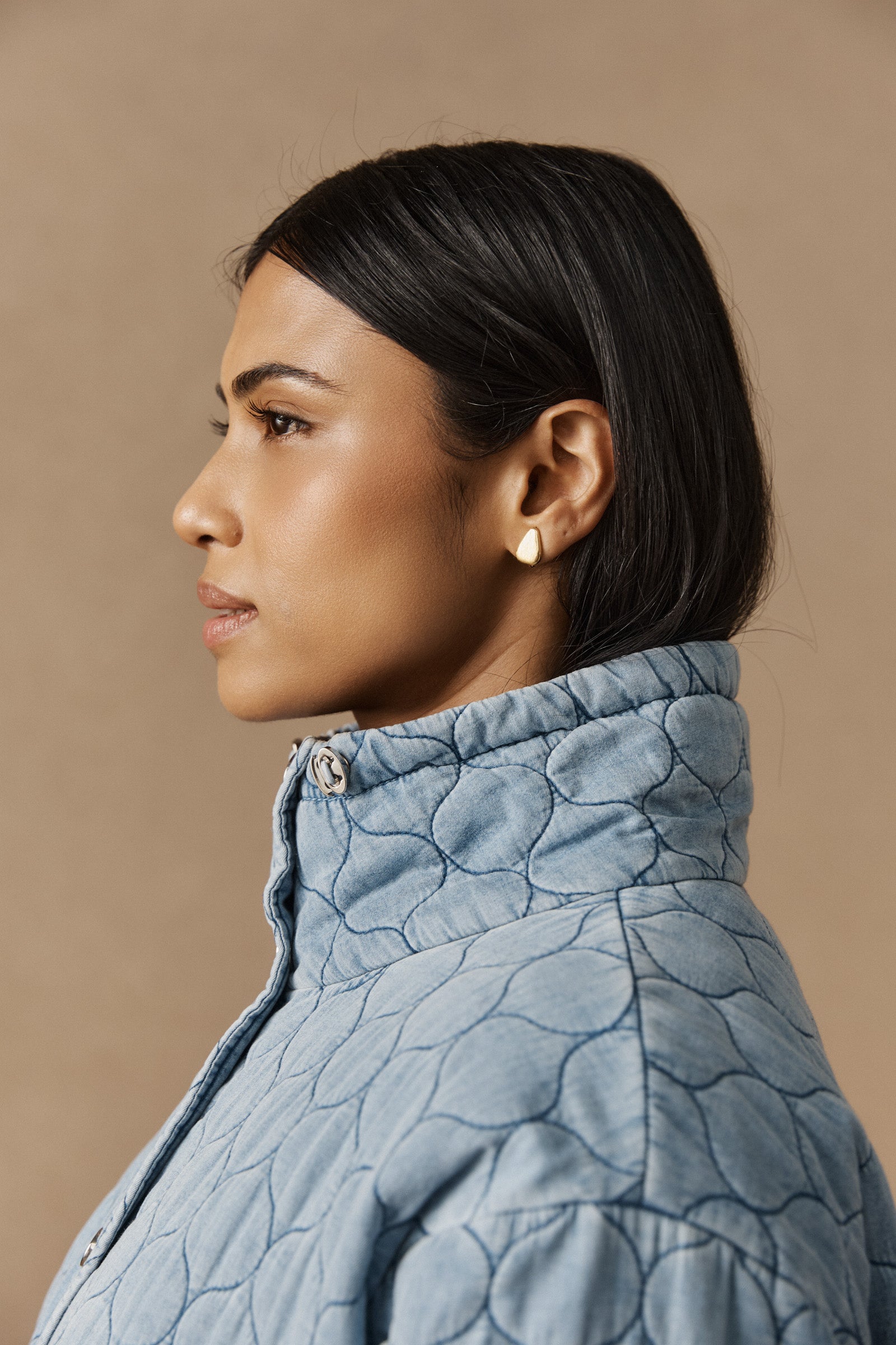 Sansi Quilted Jacket - Denim