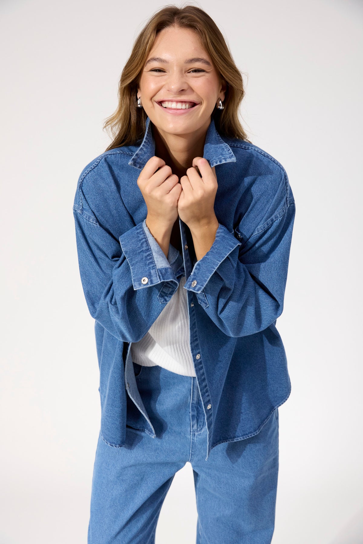 Denver Denim Shirt - Denim Blue