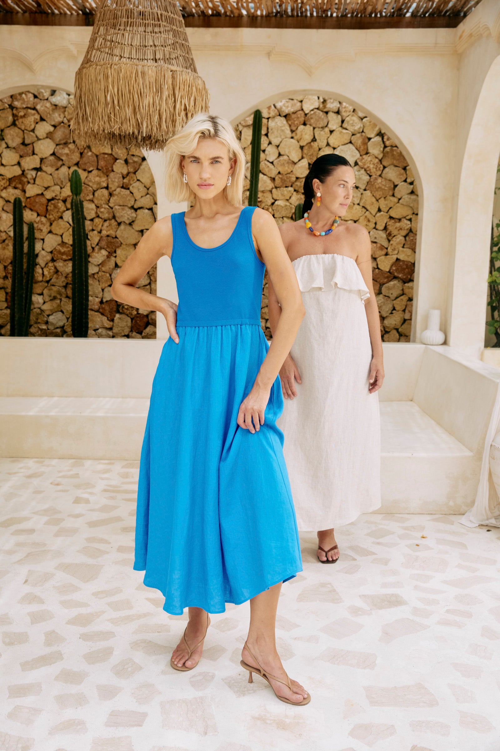 Maris Tank Maxi Dress - Marine Blue