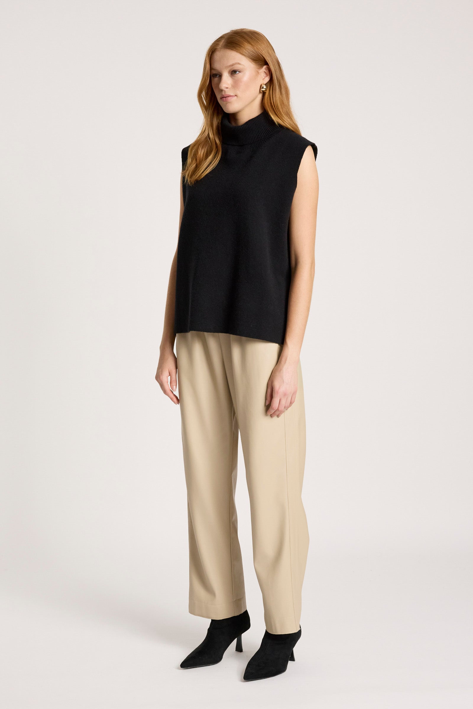 Zala Roll Knit  - Black