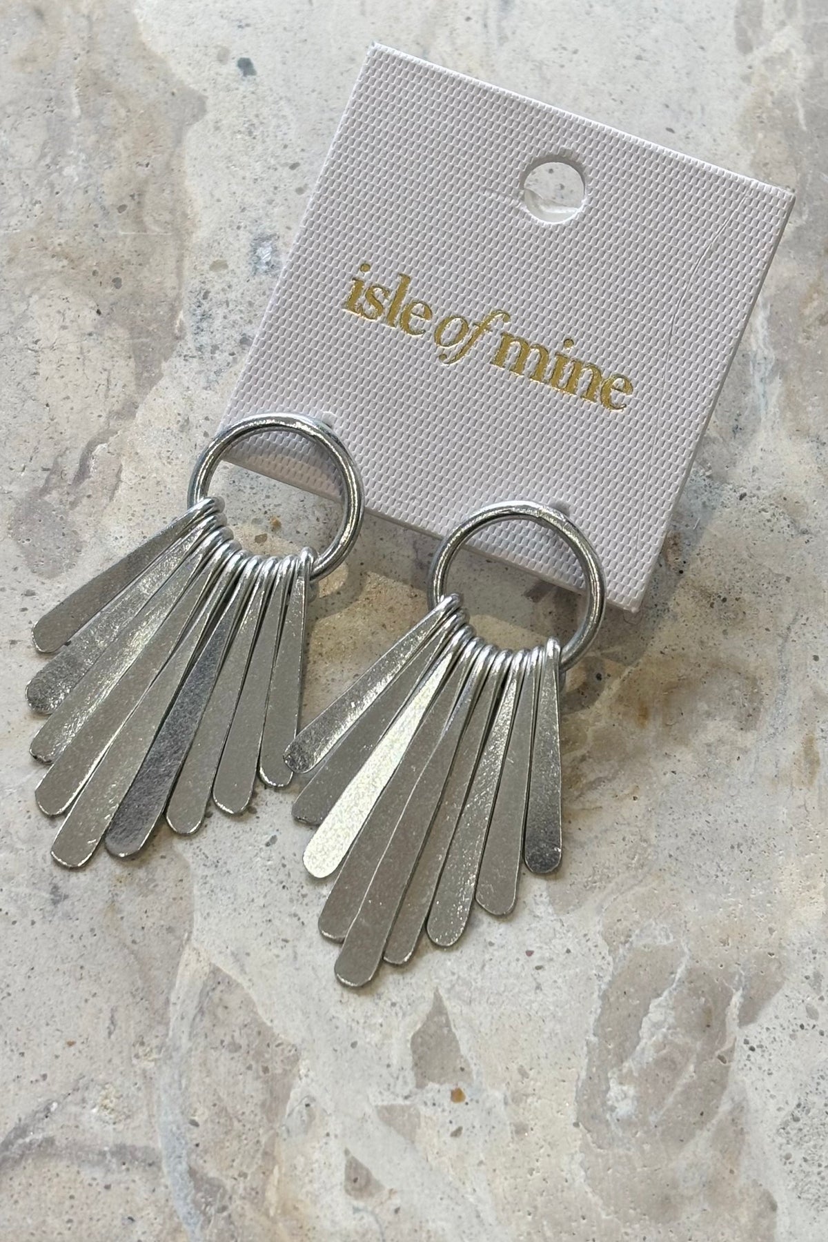 Aphrodite Fan Earring - Gold + Silver