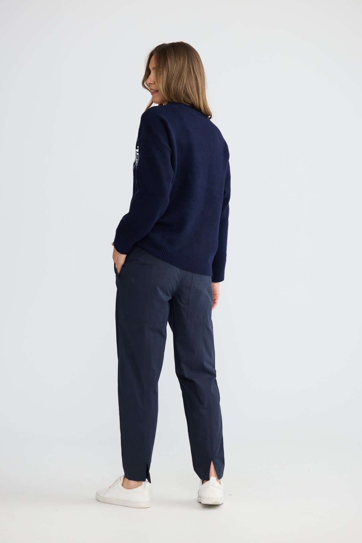 Paradise Knit - Navy / Silver
