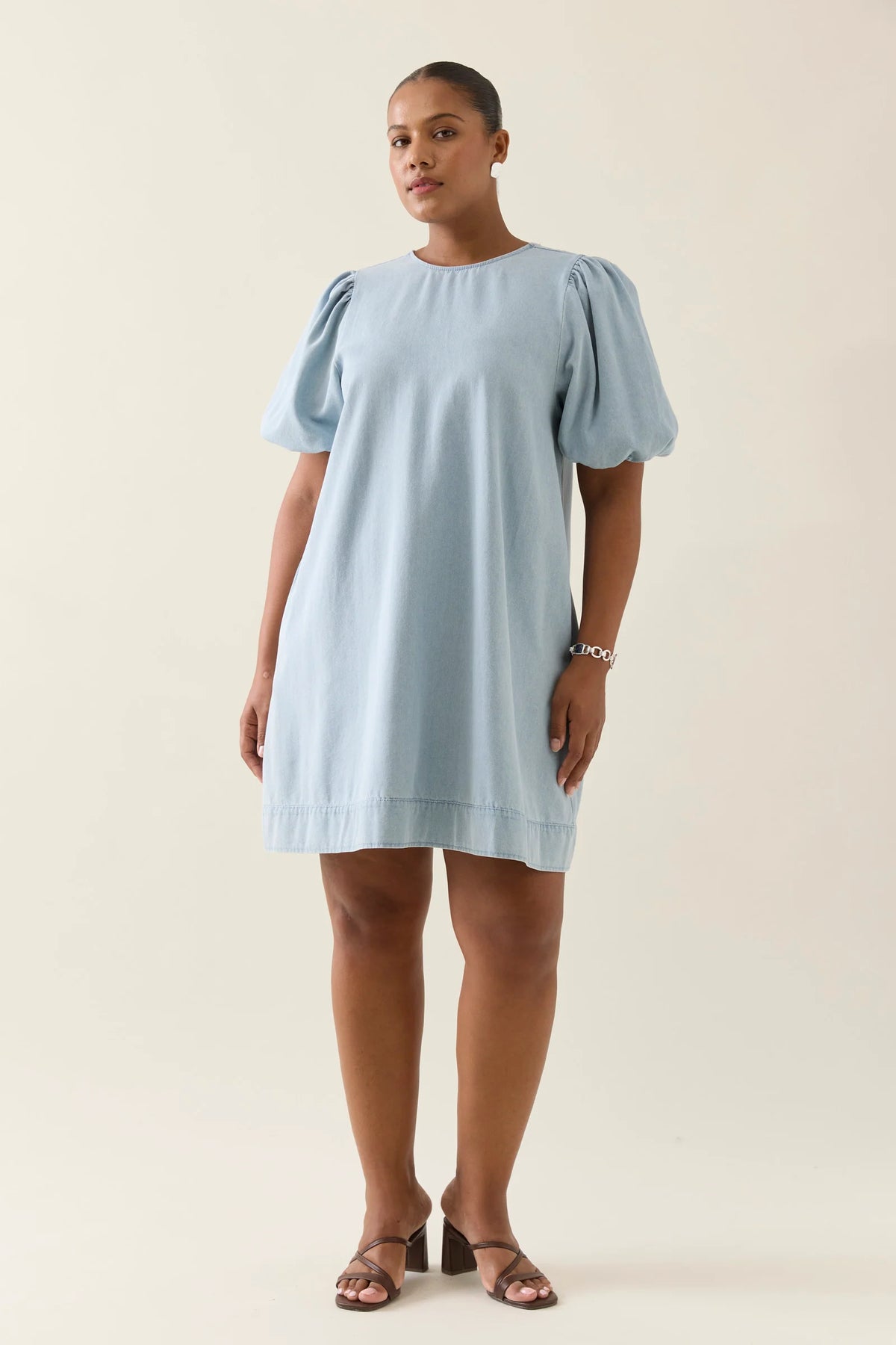 Sofie Denim Dress - Sky