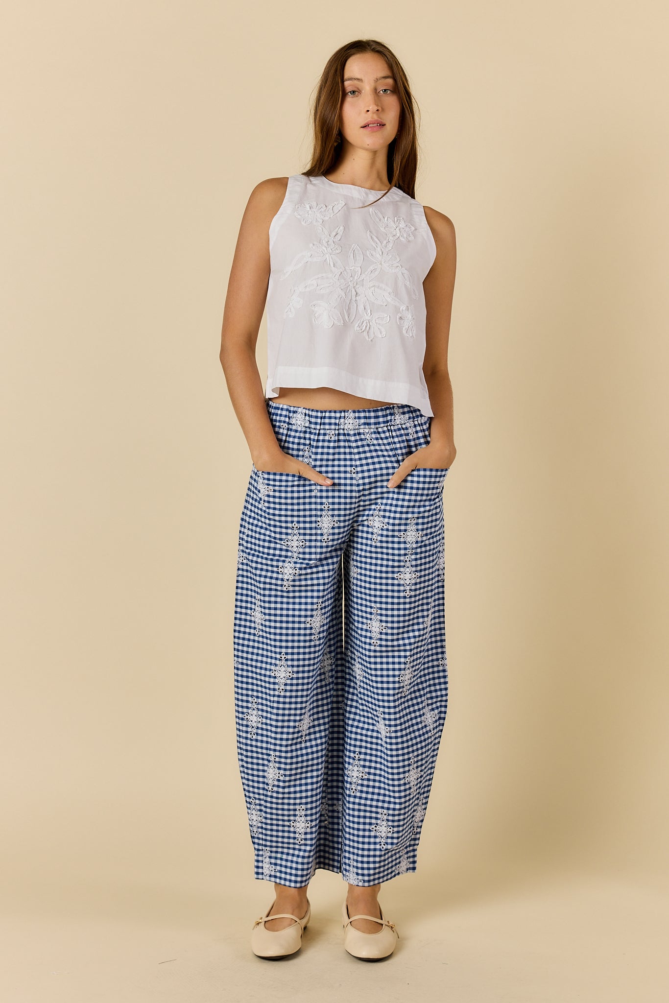 Cornelli Top - White