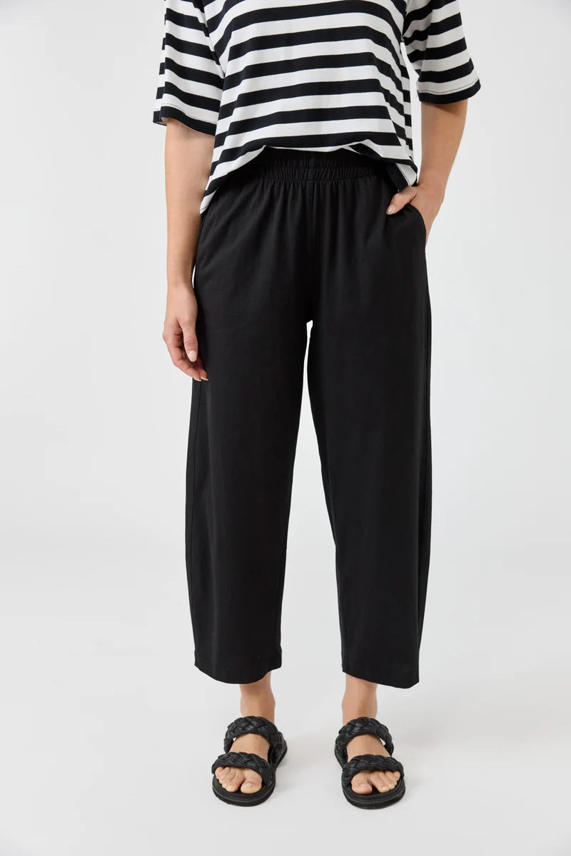 Eb&Ive Studio Cotton Traveller pant stretch cotton Black 