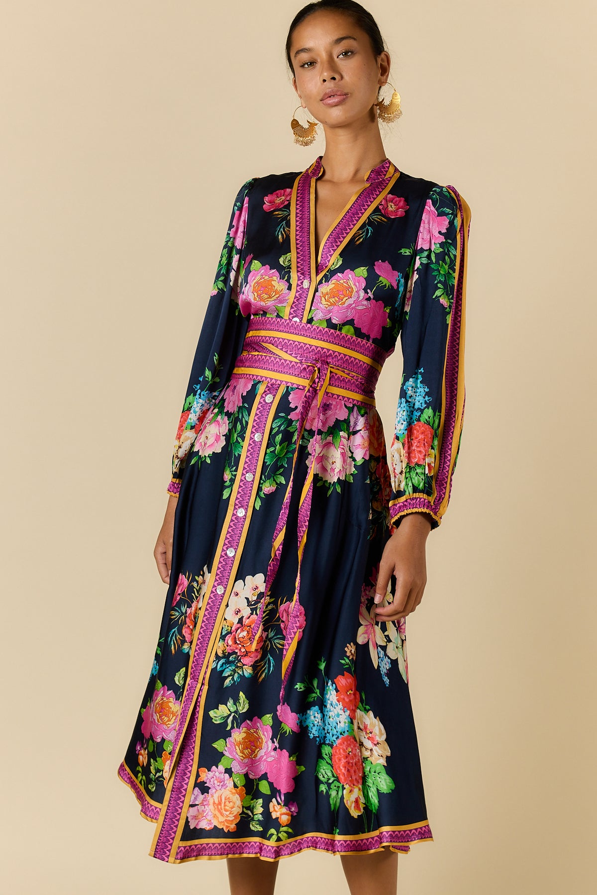 LIberite Maxi - Dark Navy Floral