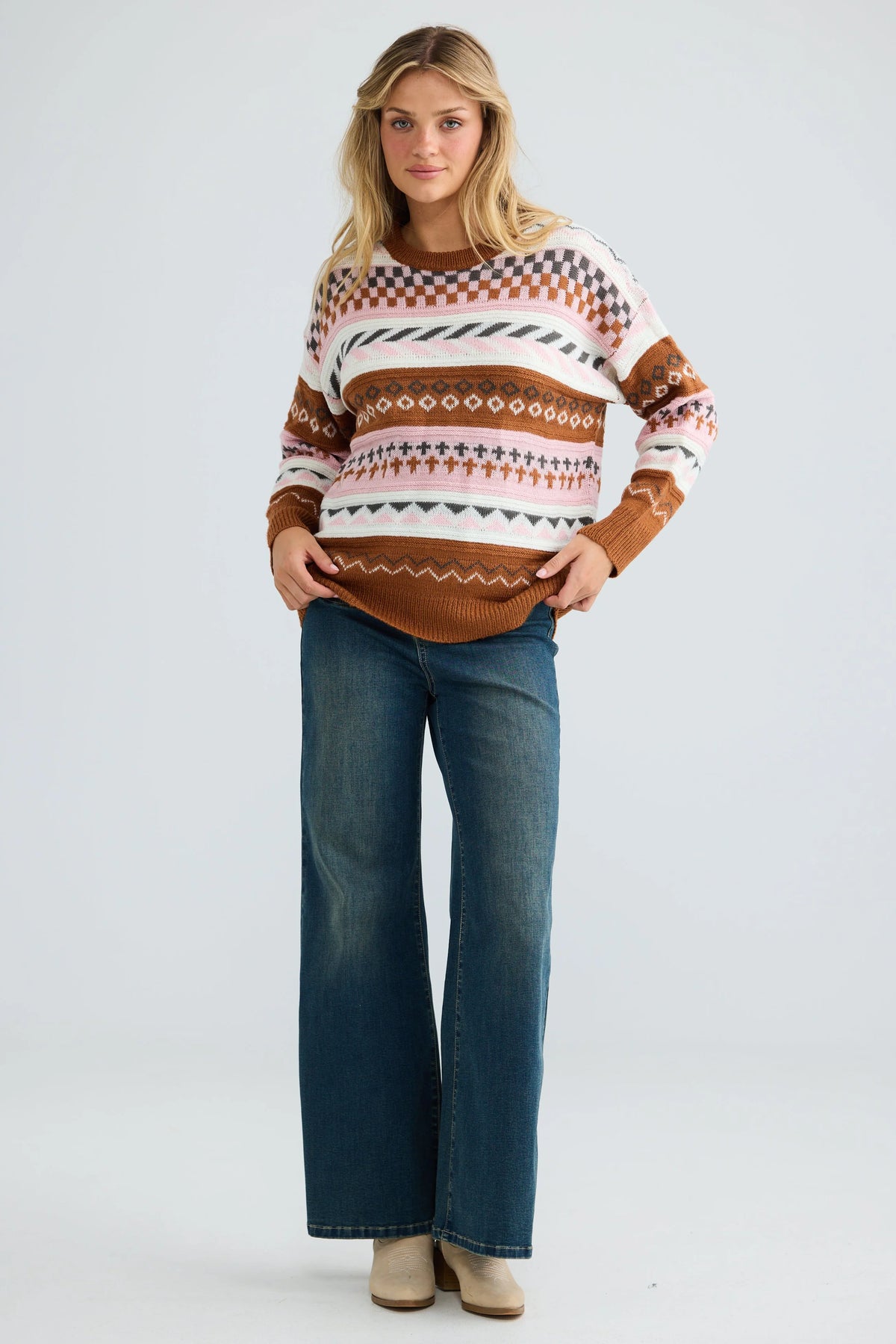 Snow Bunny Knit - Pink