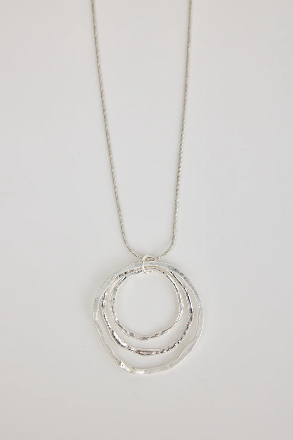 Ring Necklace - Silver + Gold
