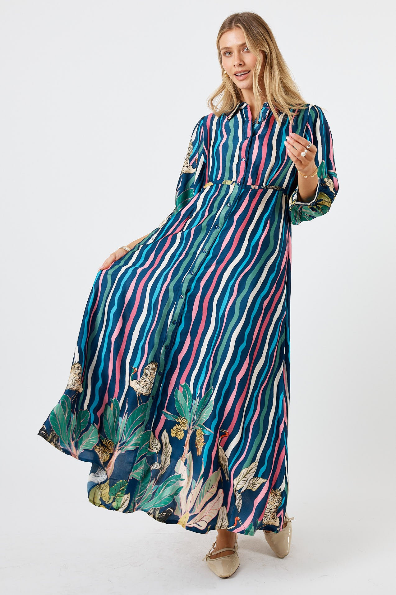 Cambridge Maxi Shirt Dress