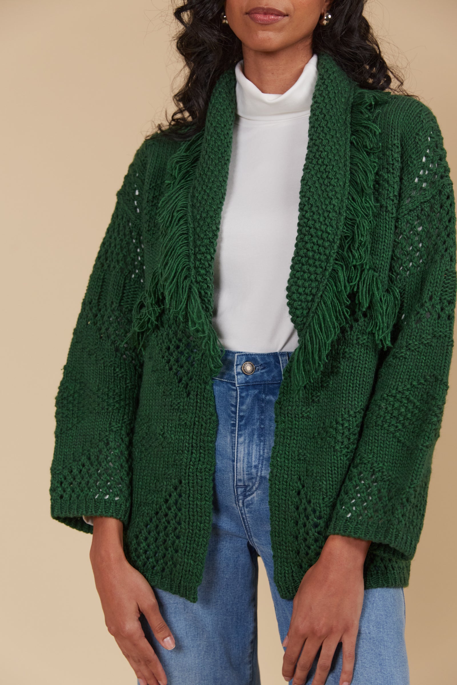 Luna Cardigan - Pine Green