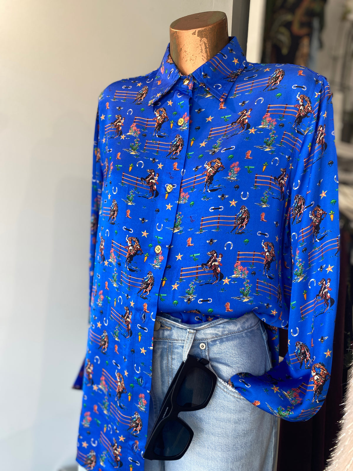 Cowgirl Shirt - Blue