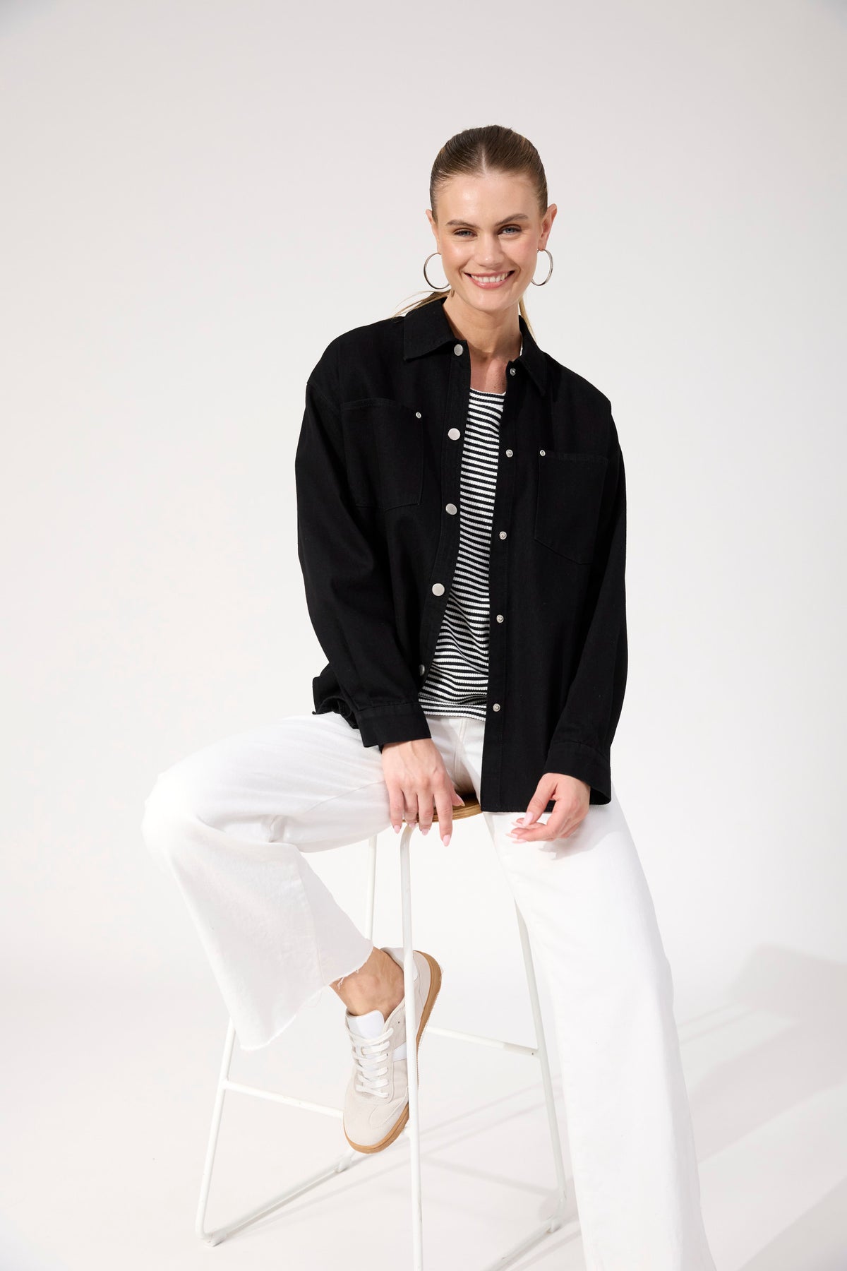 Denver Denim Shirt - Denim Black