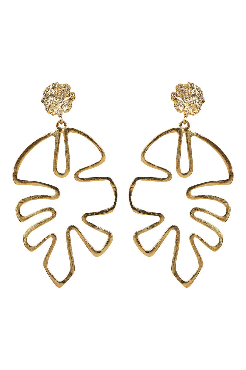 Zest Leaf Earring - Gold