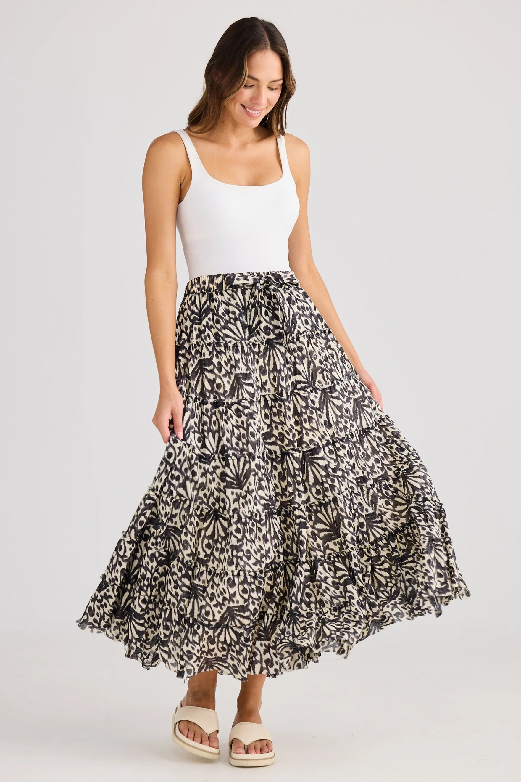 Vacation Skirt- Spring Fan