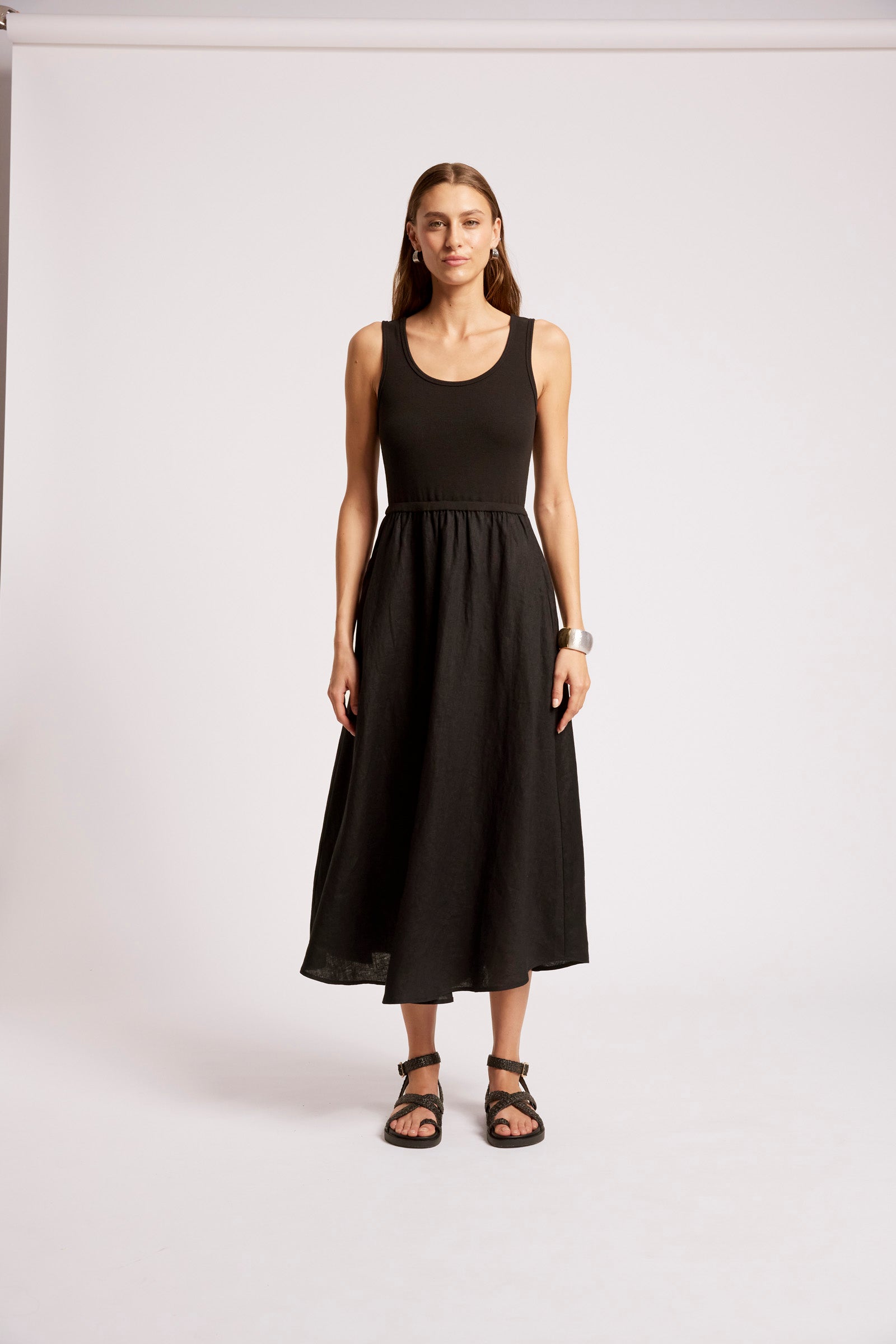 Maris Tank Maxi Dress - Black