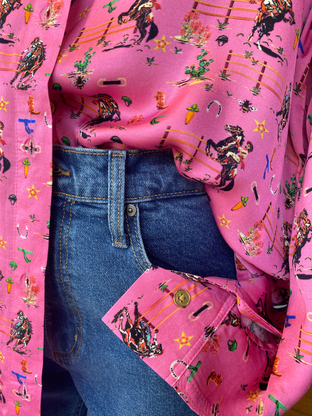 Cowgirl Shirt -  Pink