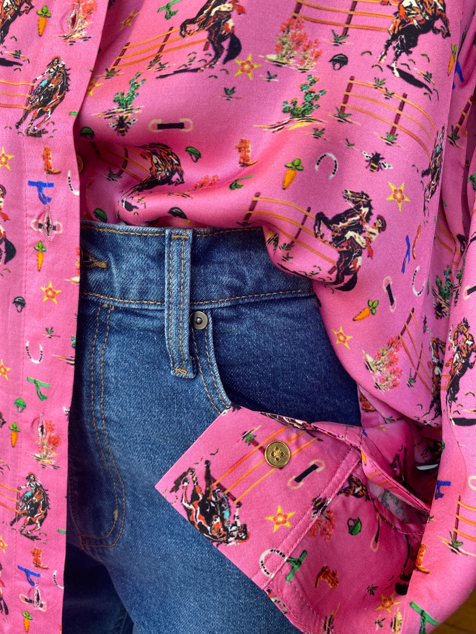 Cowgirl Shirt -  Pink