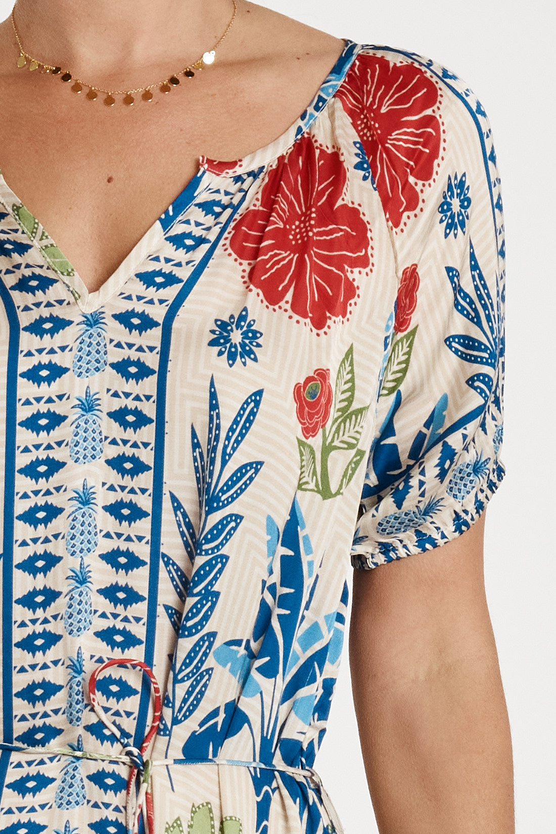 LulaSOUL Parisio dress Print Sundress Sleeve  Midi Christmas dress Summer dress Party 