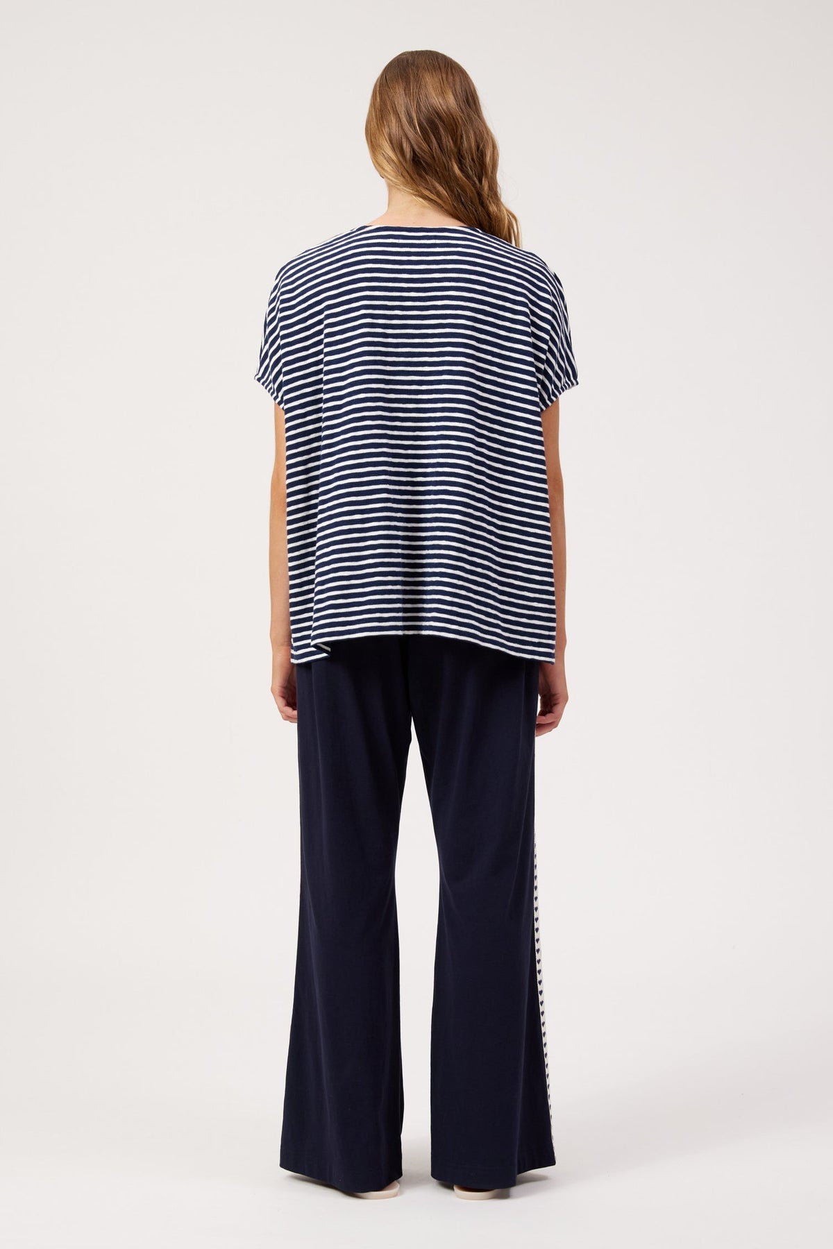Tropea Stripe T-Shirt - Navy