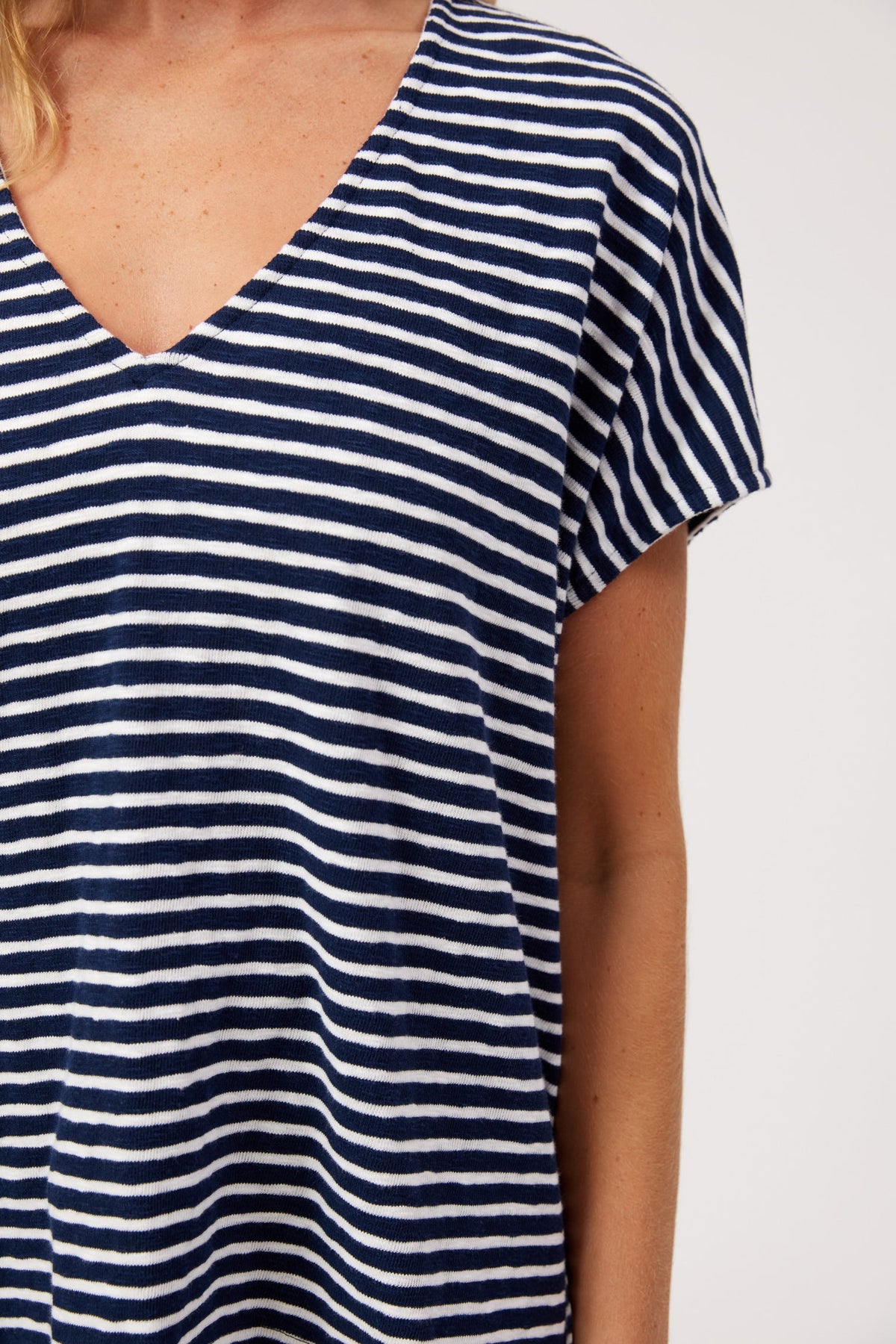 Tropea Stripe T-Shirt - Navy