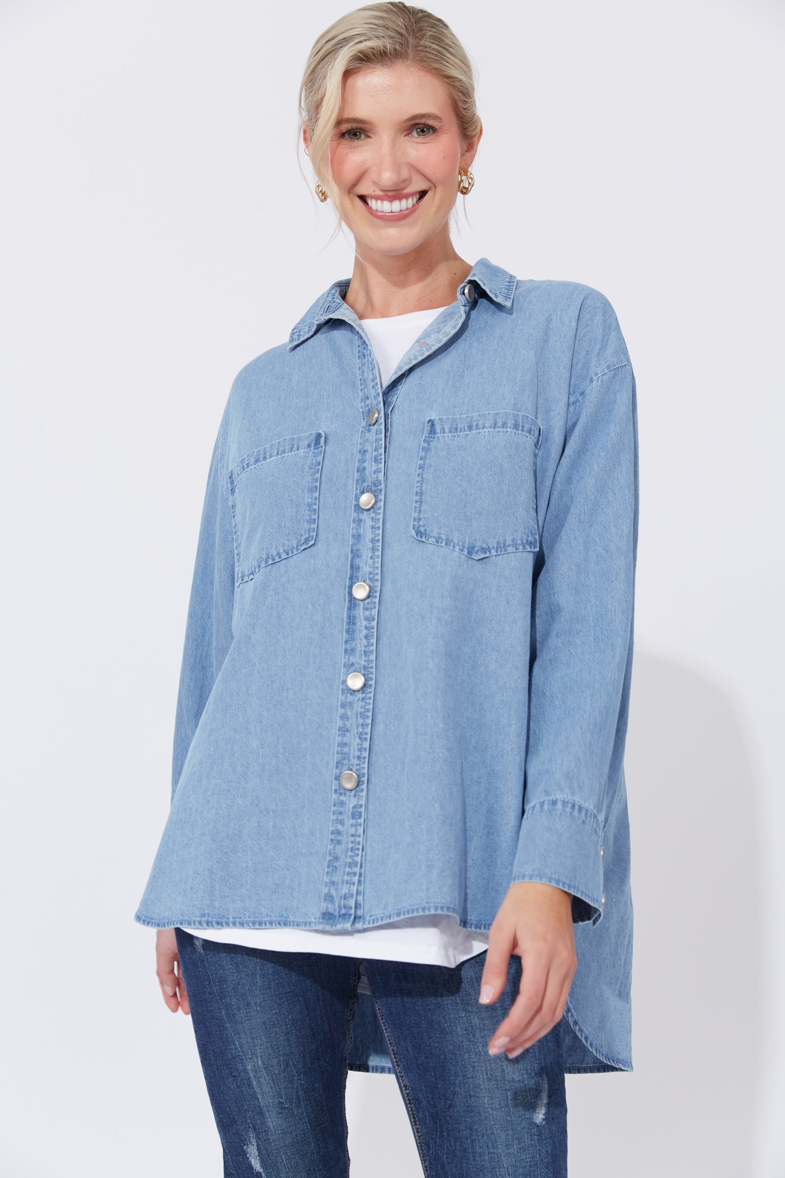 Austin Denim Shirt - Lt Denim