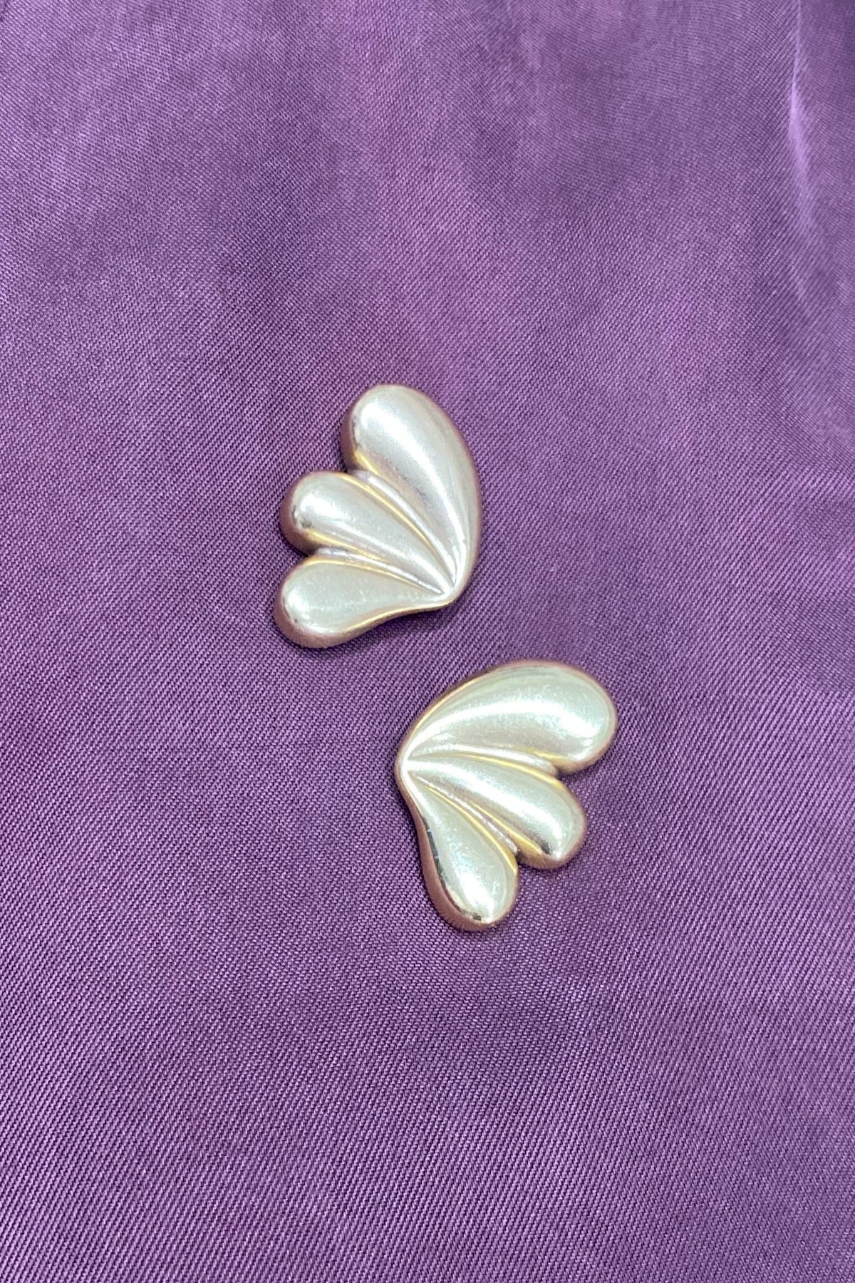 Fan Earrings - Gold