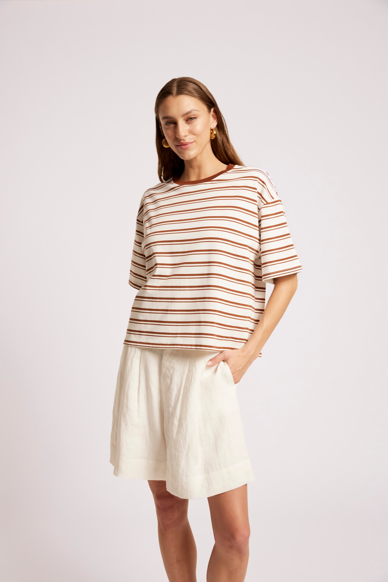 Paloma Stripped T-Shirt - Dune