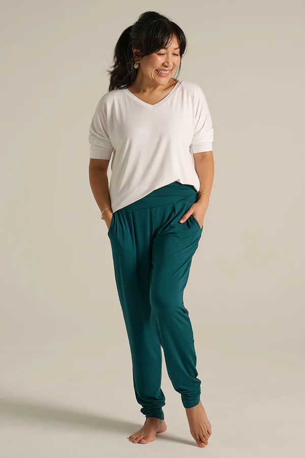 Bamboo Slouch Pant  - Pine