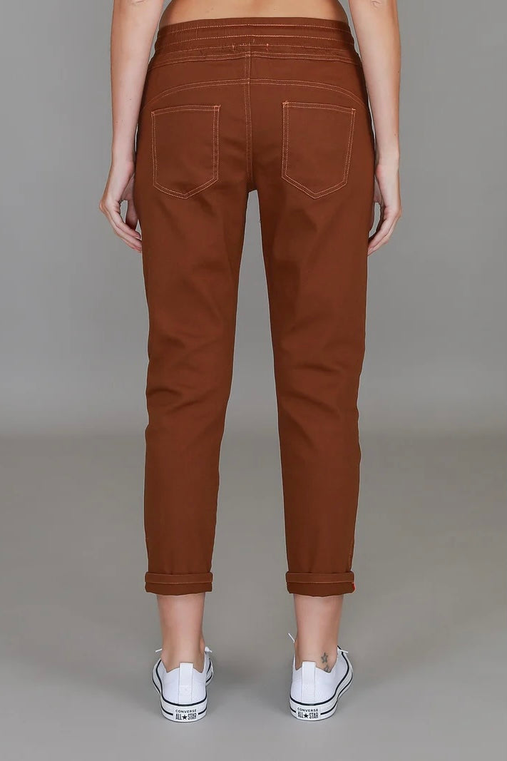 Auguste Stretch Chino Jogger - Terracotta