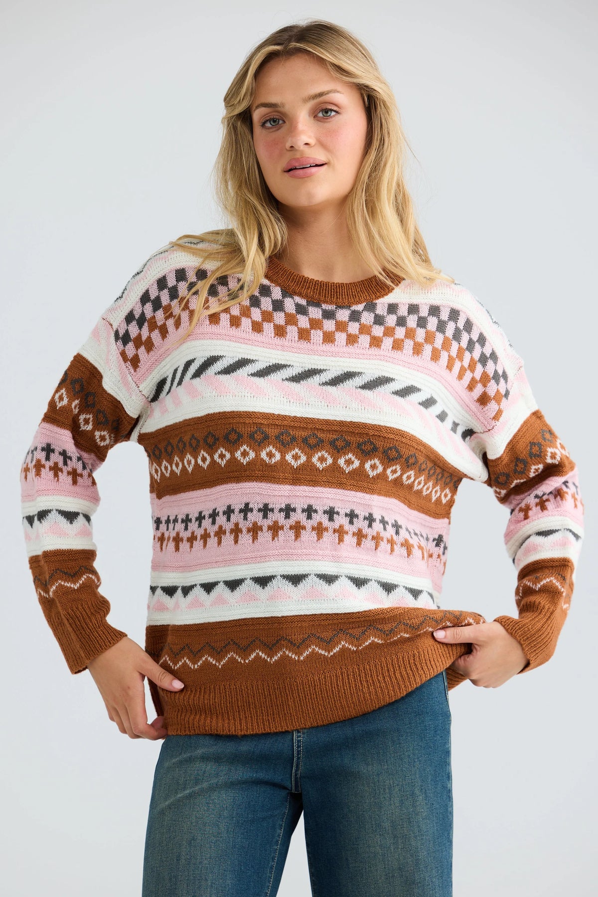 Snow Bunny Knit - Pink