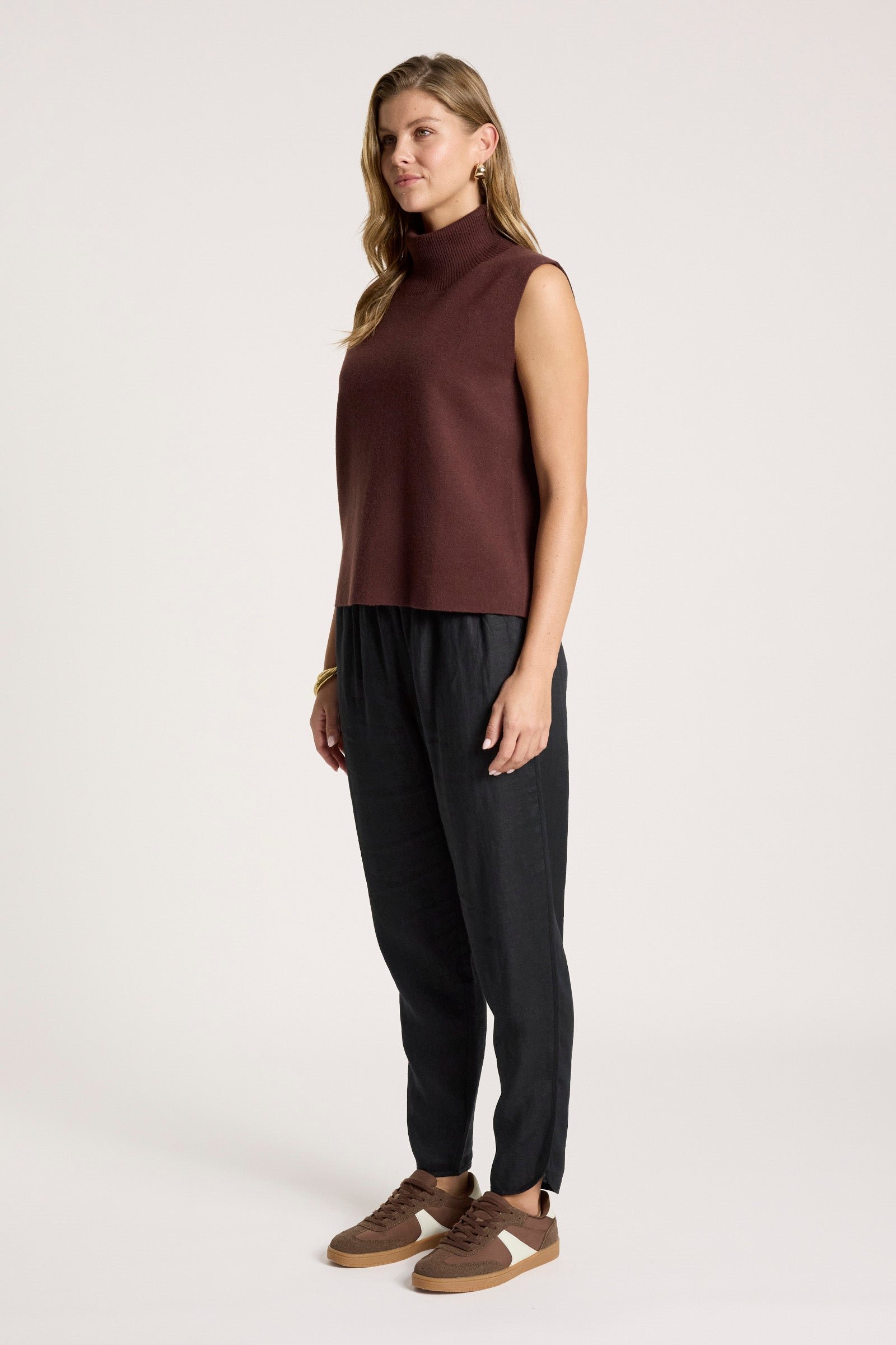 Zala Roll Knit  - Mahogany