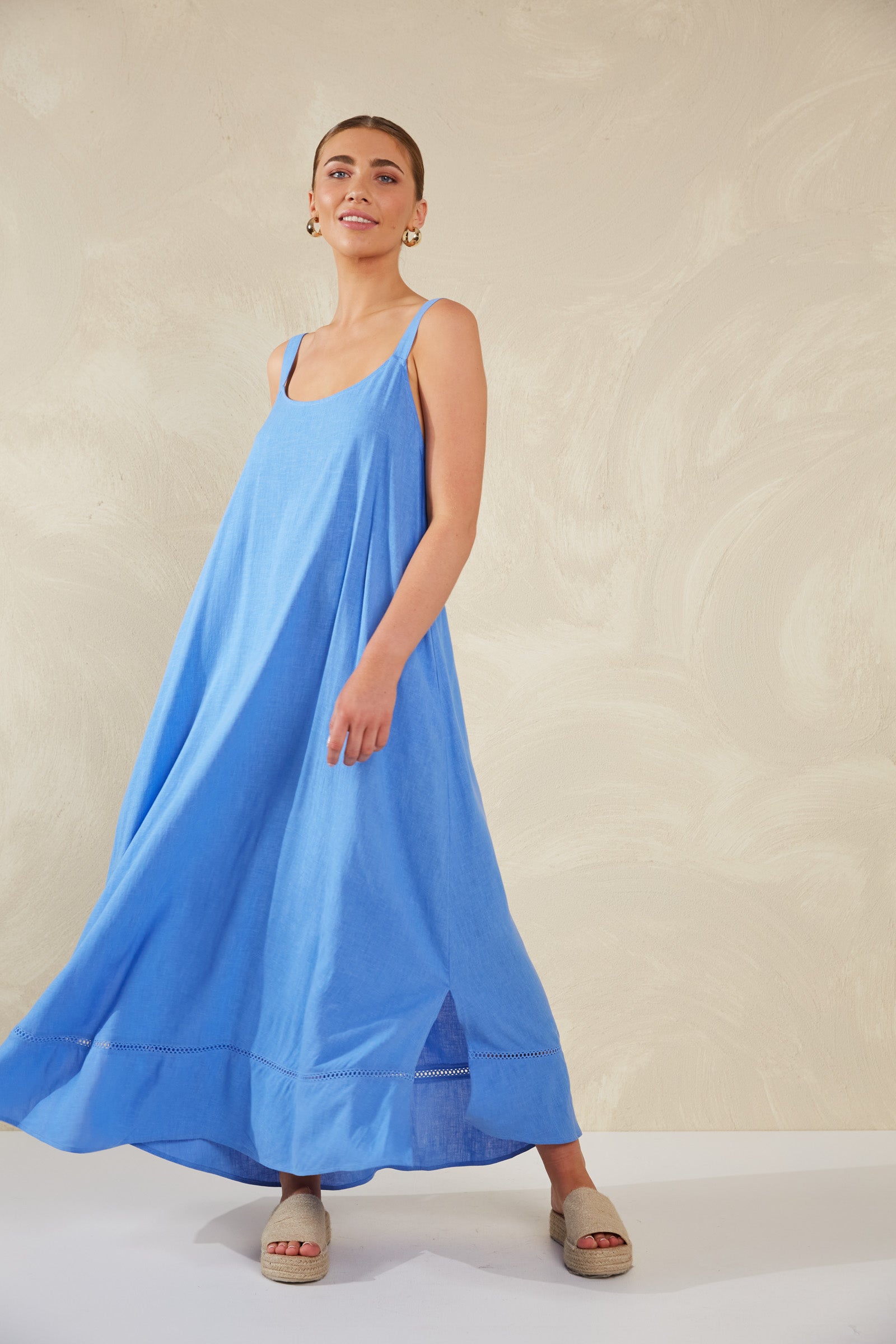 Florence Tank Maxi - Coast Blue