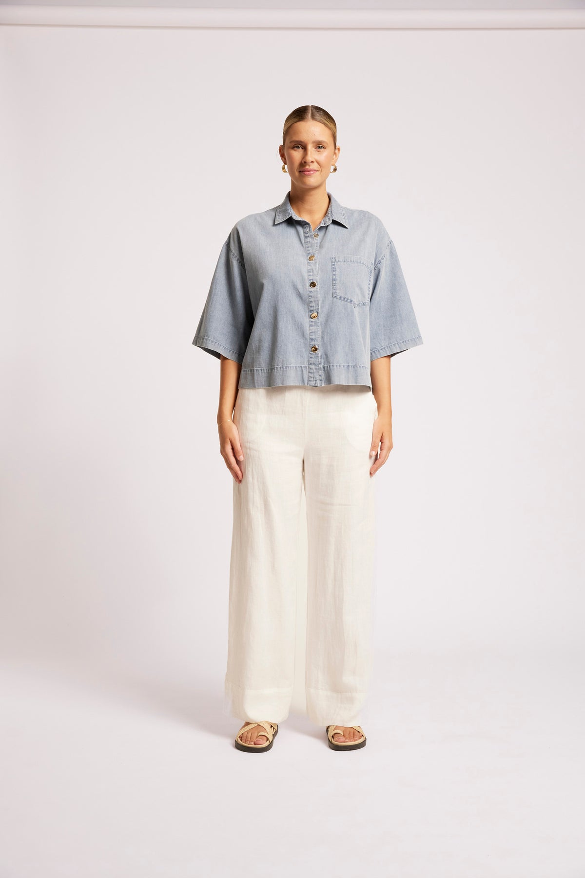 Roam Denim Shirt - Denim Blue