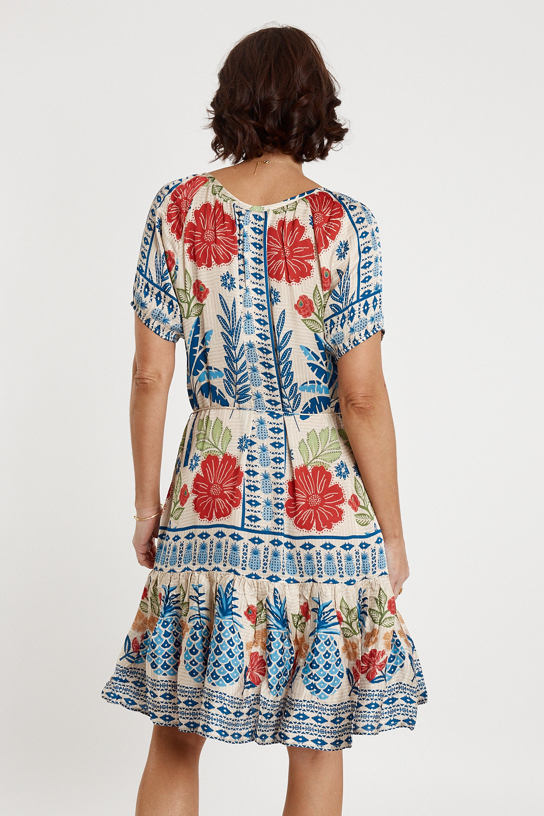 LulaSOUL Parisio dress Print Sundress Sleeve  Midi Christmas dress Summer dress Party 