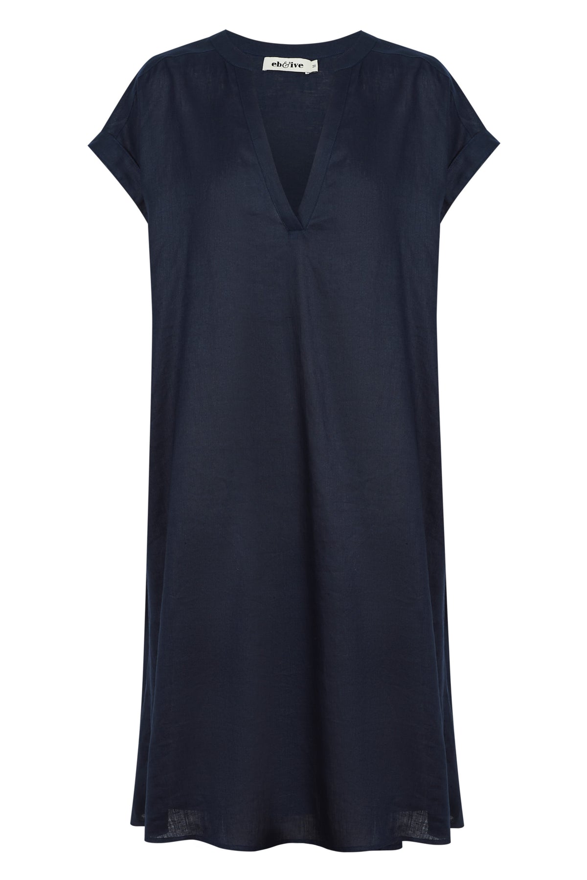 Studio Linen Dress - Navy