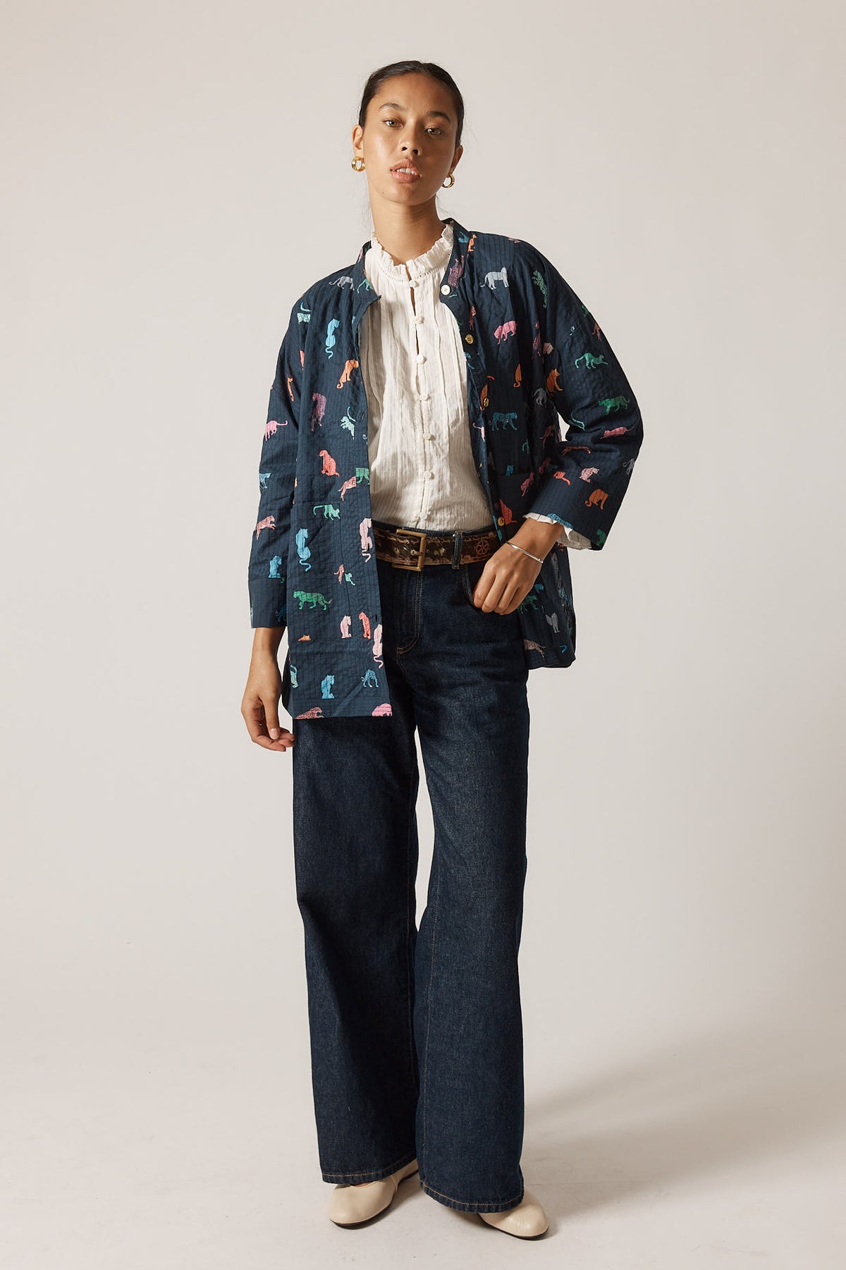 Funky Cats Coata - Navy