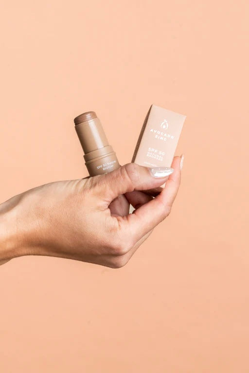 Avocado Zinc - SPF 50 Natural Bronzer - Light Medium + Medium Dark