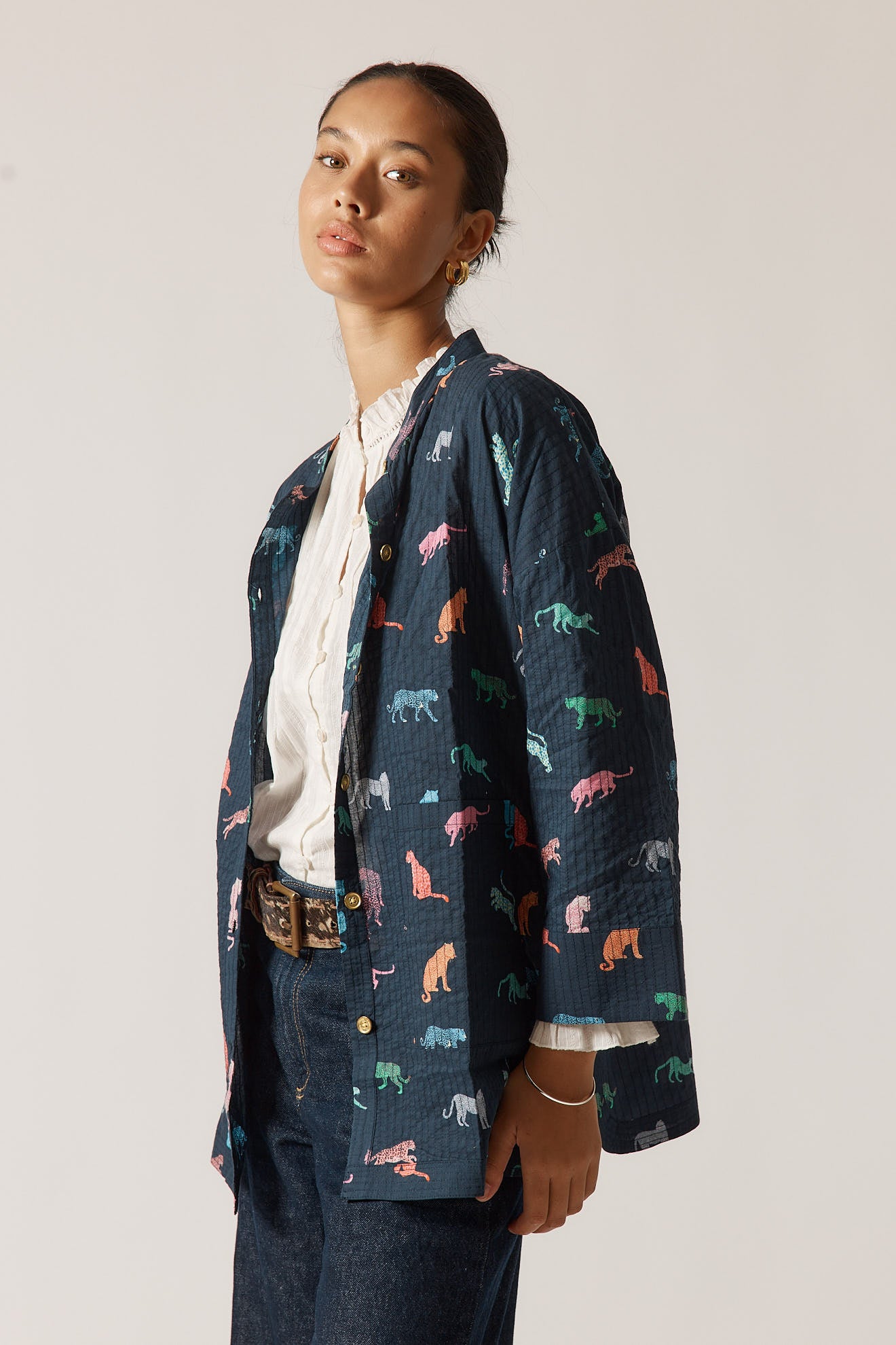 Funky Cats Coata - Navy