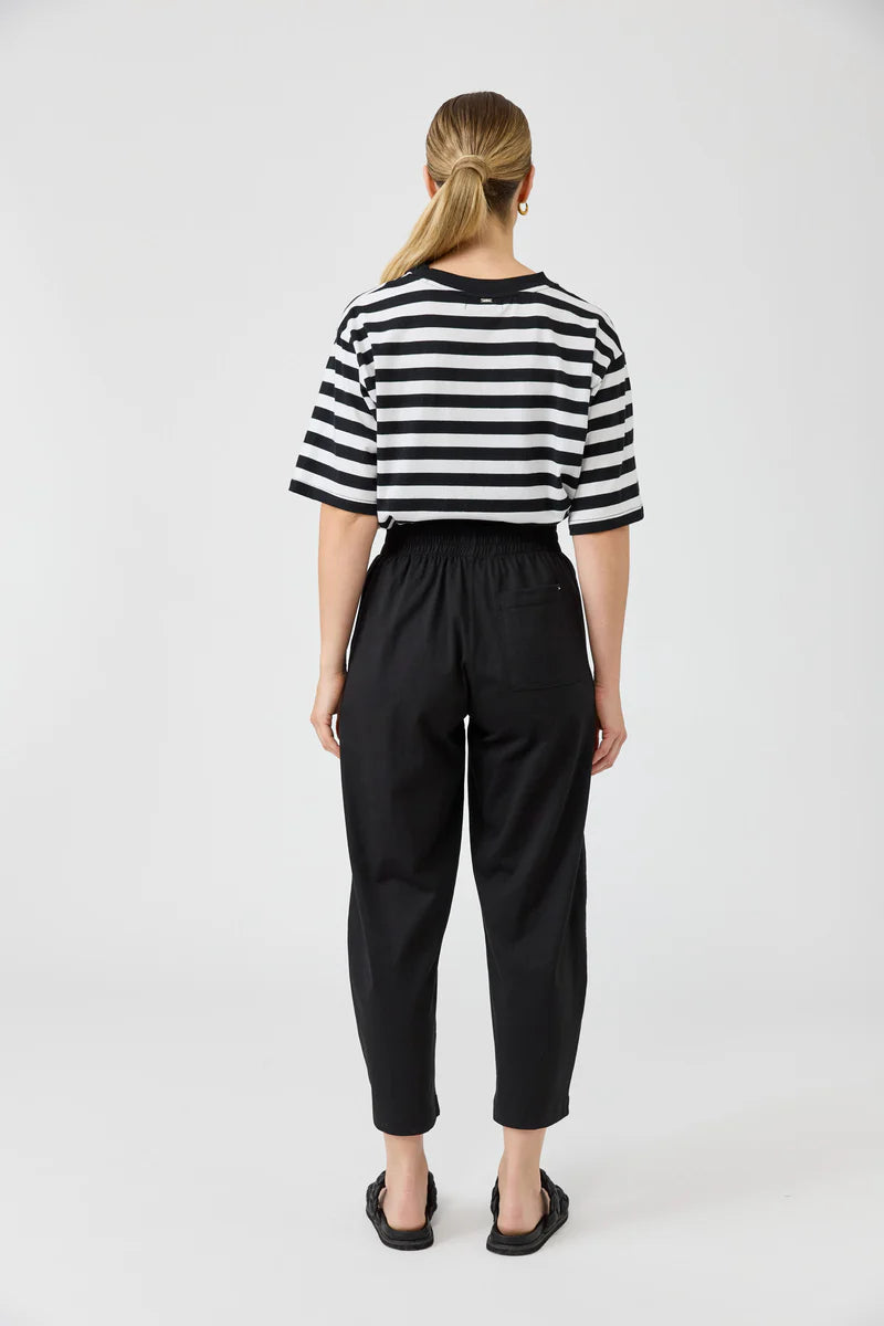 Eb&Ive Studio Cotton Traveller pant stretch cotton Black 