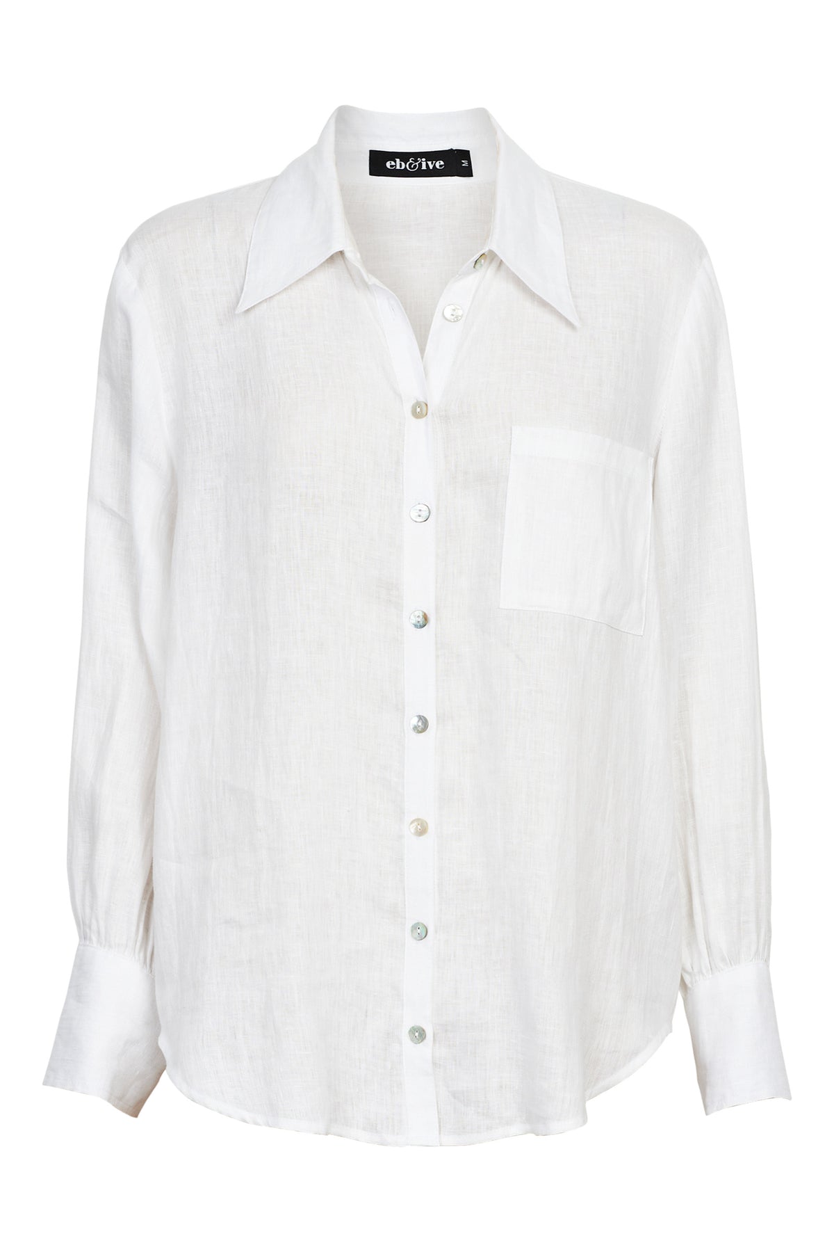 Studio Linen Shirt - White Salt