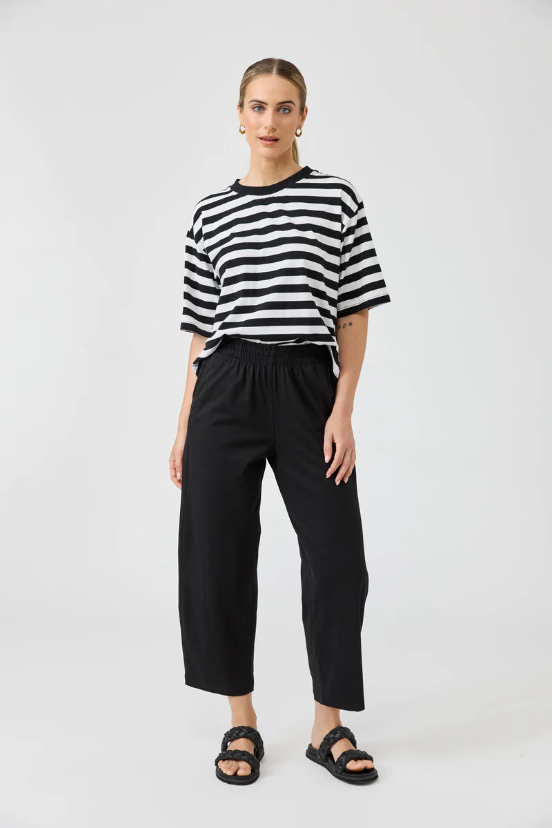 Eb&Ive Studio Cotton Traveller pant stretch cotton Black 