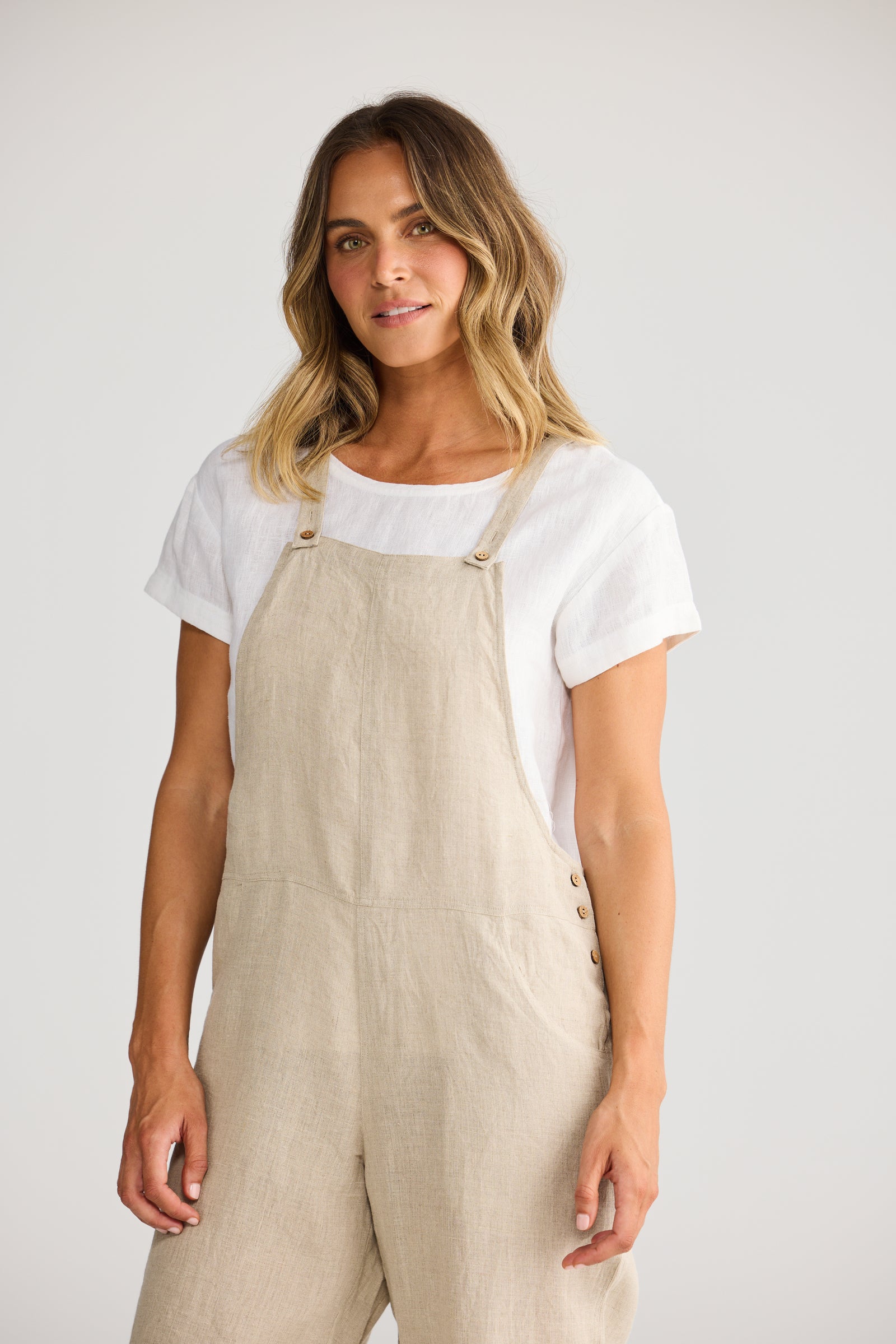 Sailor Overalls - Natural Linen