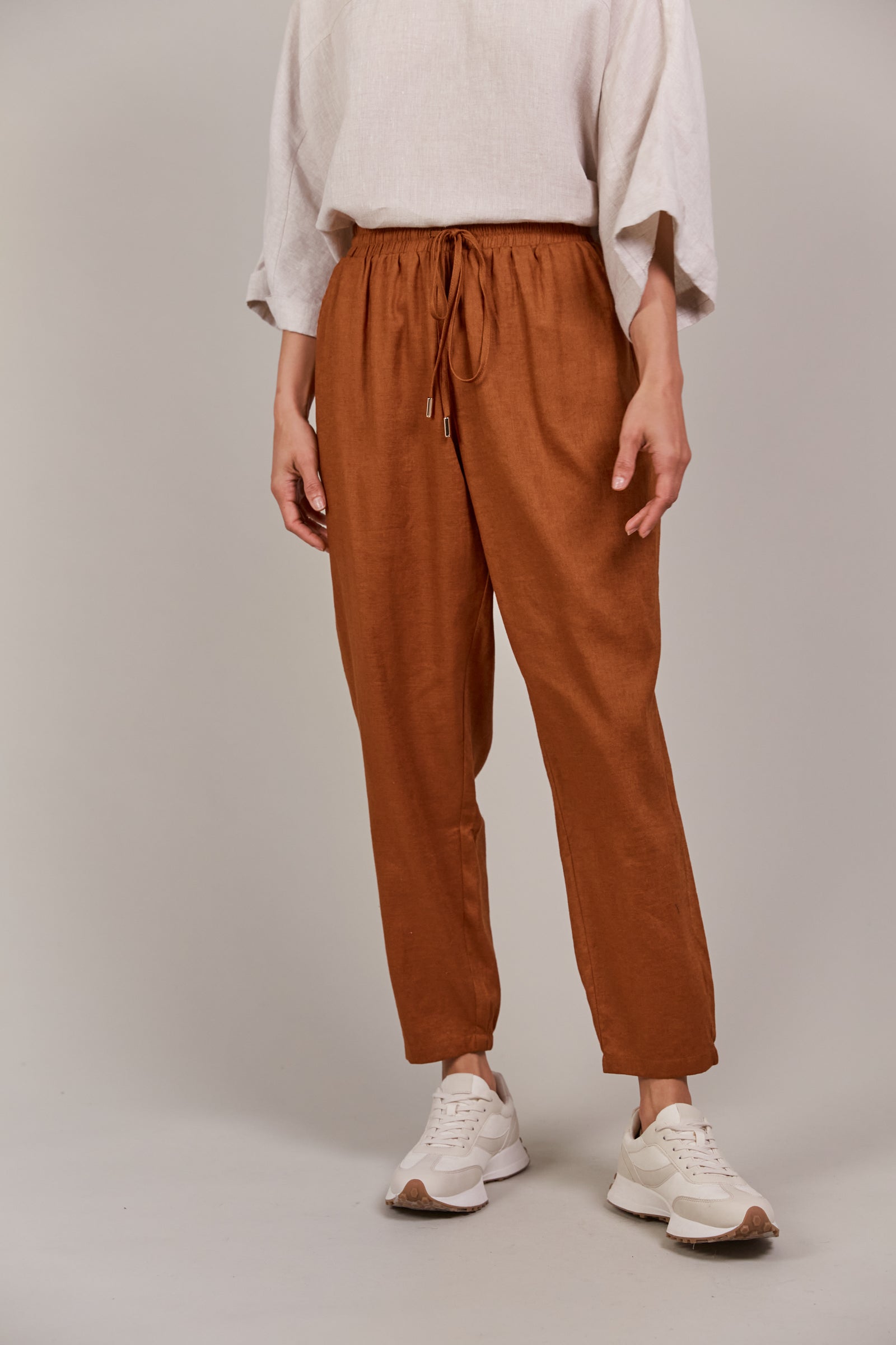 Laax Relaxed Linen Pant - Hazel